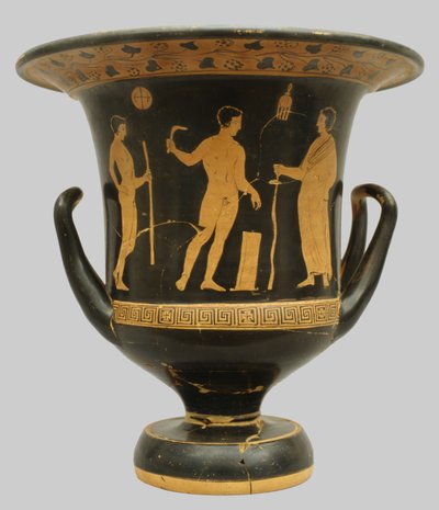 Klockformad krater från Pisticci, Italien (keramik) av Greek School
