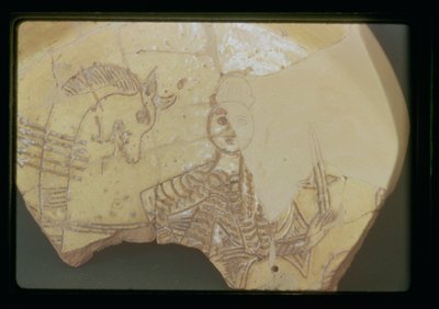 Digenis Akritas och draken (keramik) av Greek School
