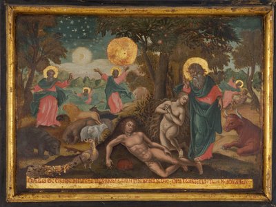 Credo in Deum, Creation The Creed of the Apostles, 1700 av Greek icon