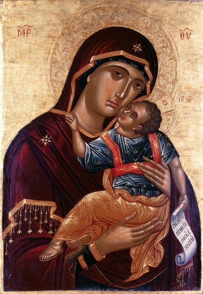 Vår Fru av ömhet Jungfru Eleusa av Greek icon