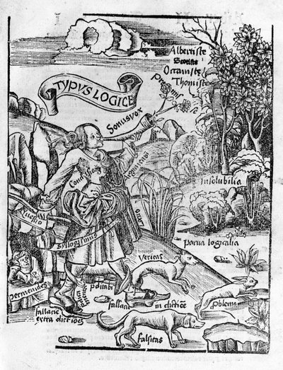 Liberal Arts: Logic - in "" Philosophical Daisy"" av Gregor Reisch (1467-1525). Bal av Gregor Reisch