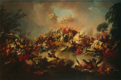 Apoteos av Katarina II:s regeringstid, 1767. av Gregorio Guglielmi