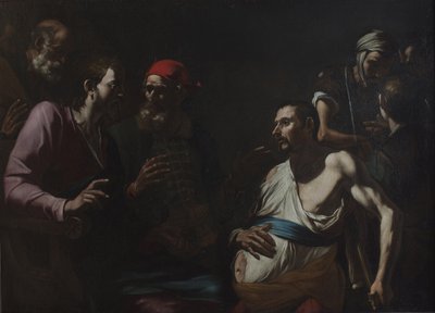 Helande av en man med vattot, ca 1630. av Gregorio Preti