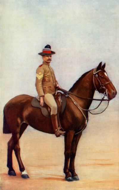 "Sergeant-Major of the New South Wales Lancers", 1900. av Gregory and Co