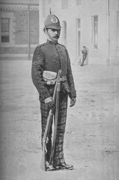 Sergeant, The Cameronians Scottish Rifles, c1880 av Gregory and Co
