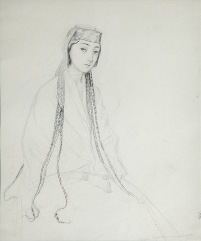 Porträtt av prinsessan Maria Maiko Orbeliani 1818-1849, 1840-1842 av Grigori Grigorevich Gagarin
