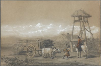 Kosackfortet i Kaukasus, 1846 av Grigori Grigorevich Gagarin