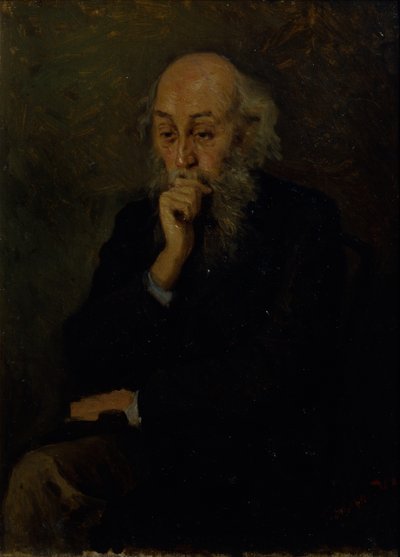 Porträtt av konstnären Nikolai Ge 1831-1894 av Grigori Grigoryevich Myasoedov