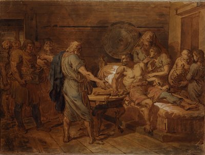 Kuzma Minins vädjan till prinsen Dmitrij Pozharsky, 1800-talet av Grigori Ivanovich Ugryumov