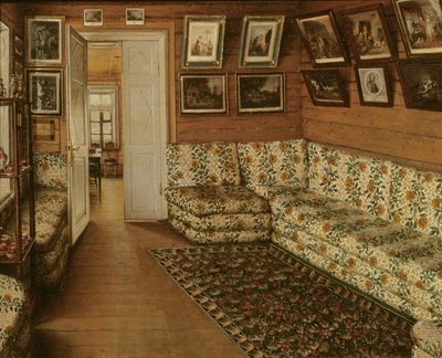 Receptionsrum i en herrgård av Grigori Vasilievich Soroka