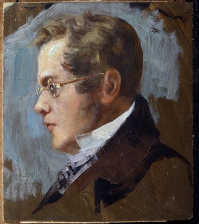 Portrait du poete prince Piotr Andreievitch Viazemski (Pierre Wiazemsky) (1792-1878) (Porträtt av poeten Prince Pyotr. A. Vyazemsky). Oeuvre de Grigori (Grigoriy, Grigory) Grigoryevich Myasoyedov (Myasoedov, Miasoedov) (1834-1911), huile sur kartong. Konst av Grigoriy Myasoyedov
