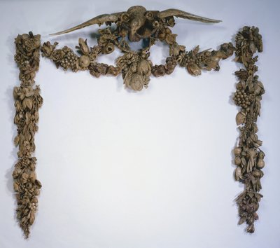 Övermanteldekoration, ca. 1675-1677. av Grinling Gibbons