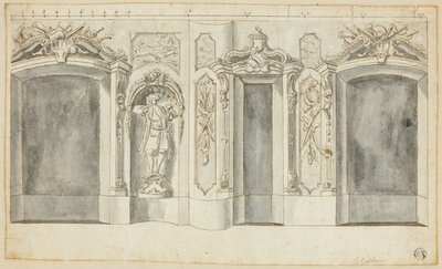 Vägg med jaktmotiv av Grinling Gibbons