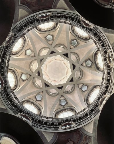 Kupolen av kyrkan San Lorenzo dei Teatini, Turin av Guarino Guarini