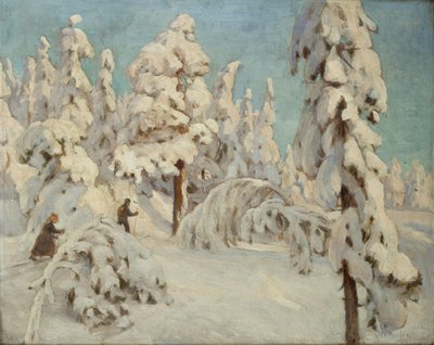 Skidåkare av Gudmund Stenersen