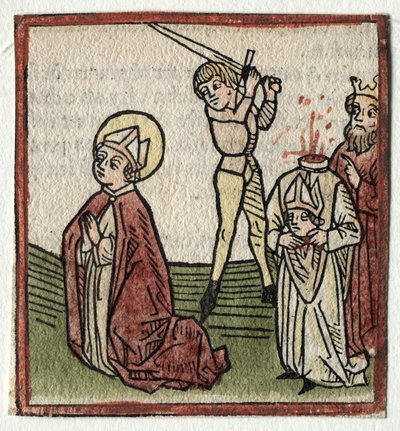 Sts. Theonestus och Albanus; eller St. Louis. Pancrace av Günther Zainer