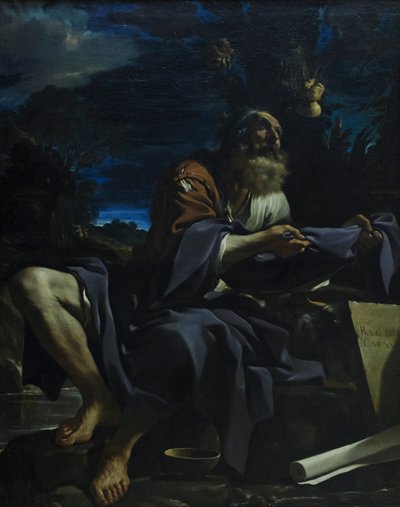 Elia wird von Raben gefüttert von Guercino (1591-1666)