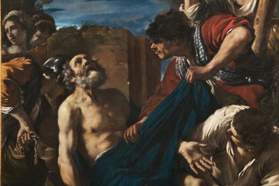 The Martyrdom of St. Peter, detalj av 2384646 av Guercino (1591-1666)