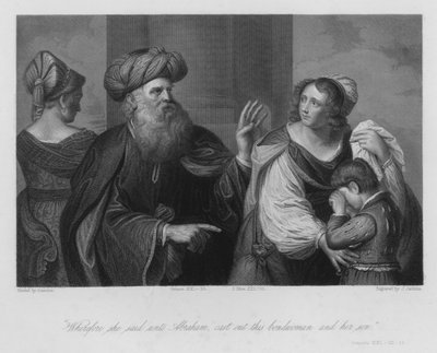 "Kast ut denna trälfru och hennes son", 1 Mosebok XXI av Guercino