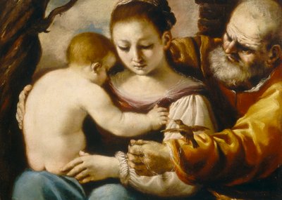 helig familj av Guercino