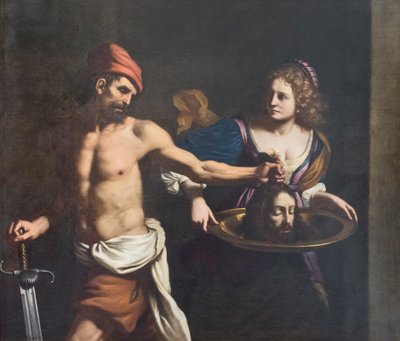 Salome und das Haupt Johannes des Täufers, ca. 1651 von Guercino (1591-1666)