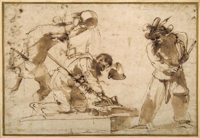 Satiriskt ämne med karaktärer från Commedia dell