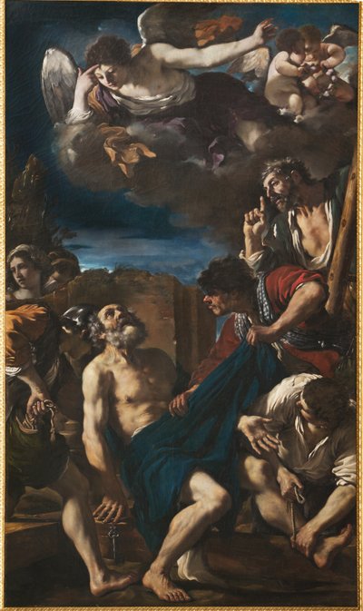 Peters martyrskap av Guercino