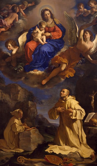 Visionen av St Bruno av Guercino