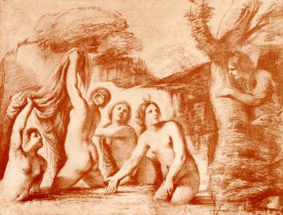 Diana och Actaeon av Guercino