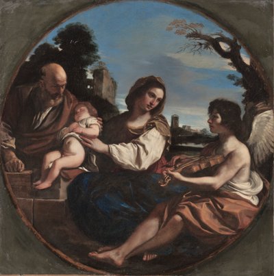 Vila på flykten till Egypten av Guercino
