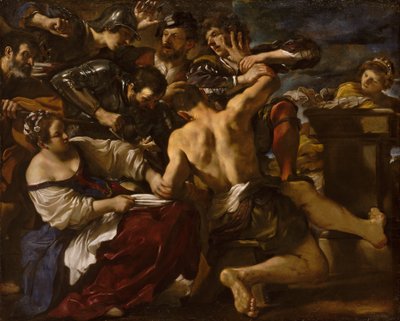 Simson tillfångatagen av filistéerna, 1619. av Guercino