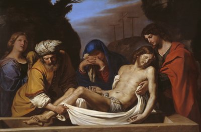 Gravläggningen, c.1656 av Guercino
