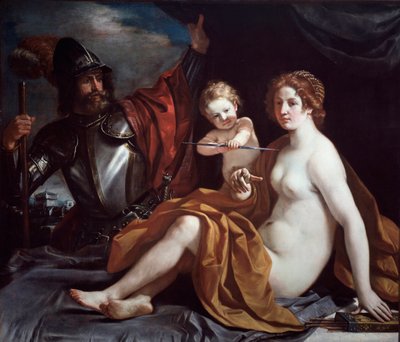 Venus, Mars och kärlek av Guercino