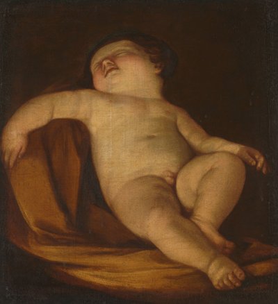 Sova Putto av Guido Reni (copy after)