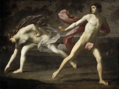 Atalanta och Hippomenes, 1618-1619. av Guido Reni