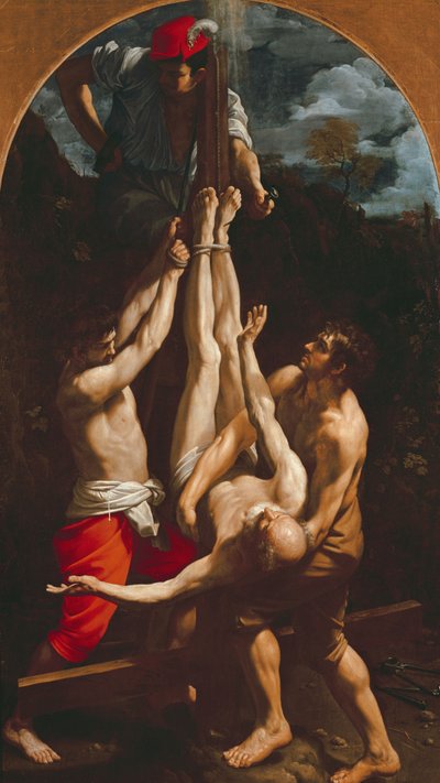 Korsfästelsen av Peter av Guido Reni