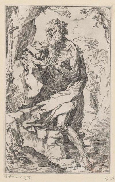 Saint Hieronymus i vildmarken av Guido Reni