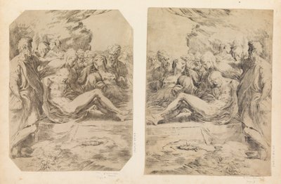 Gravsättning, ca. 1595-1600. av Guido Reni