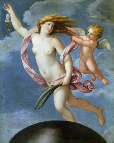Fortuna med en handväska, 1637. av Guido Reni
