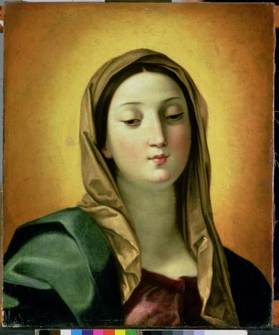 Madonna (olja på duk) av Guido Reni
