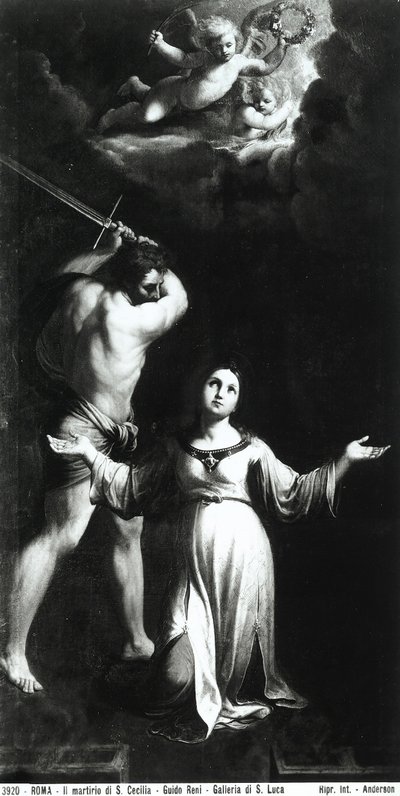 Sankta Cecilias martyrdåd, ca 1603 av Guido Reni