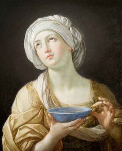 Porträtt av en kvinna, 1638-39 av Guido Reni