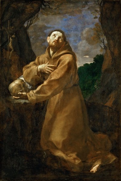 Den helige Franciskus av Assisi i extas, ca. 1615. av Guido Reni