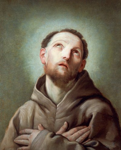 St Francis av Guido Reni (1575-1642) av Guido Reni