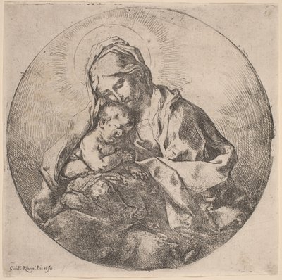 Jungfru och barn av Guido Reni