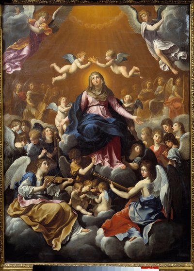 Jungfruns kröning. Målning av Guido Reni kallad guiden (1575-1642) av Guido Reni