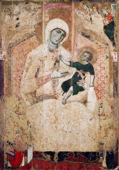 Madonna på tron av Guido da Siena