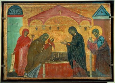 Presentationen i templet av Guido da Siena