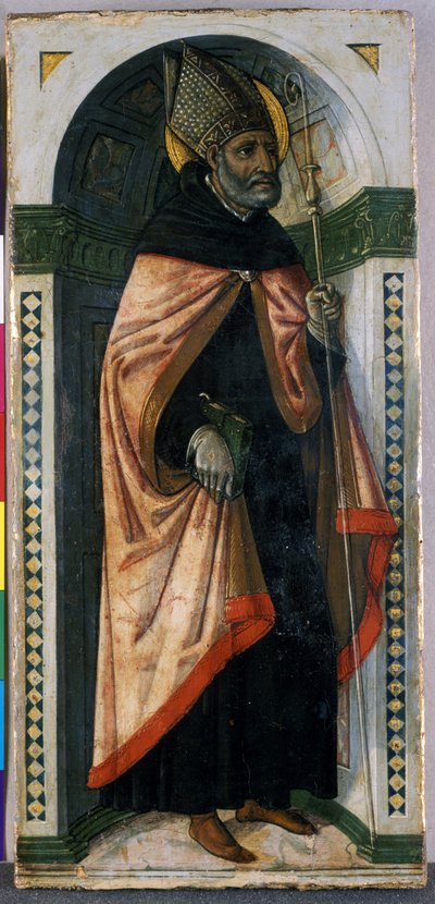 St. Augustine, ca 1500 (tempera på trä) av Guidoccio di Giovanno Cozzarelli