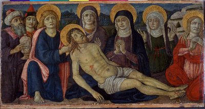 The Lamentation of Christ, c.1500 (tempera på trä) av Guidoccio di Giovanno Cozzarelli